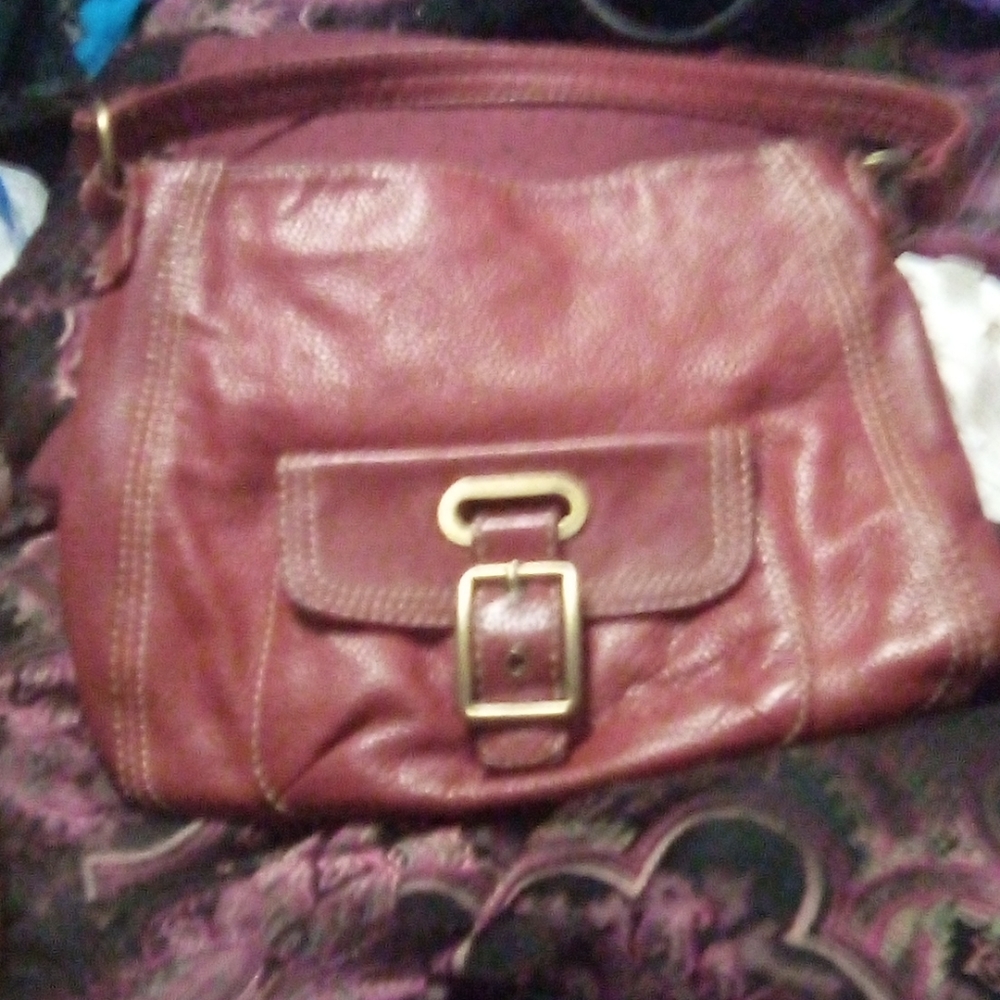 St. John's Bay maroon shoulder bag never been used
